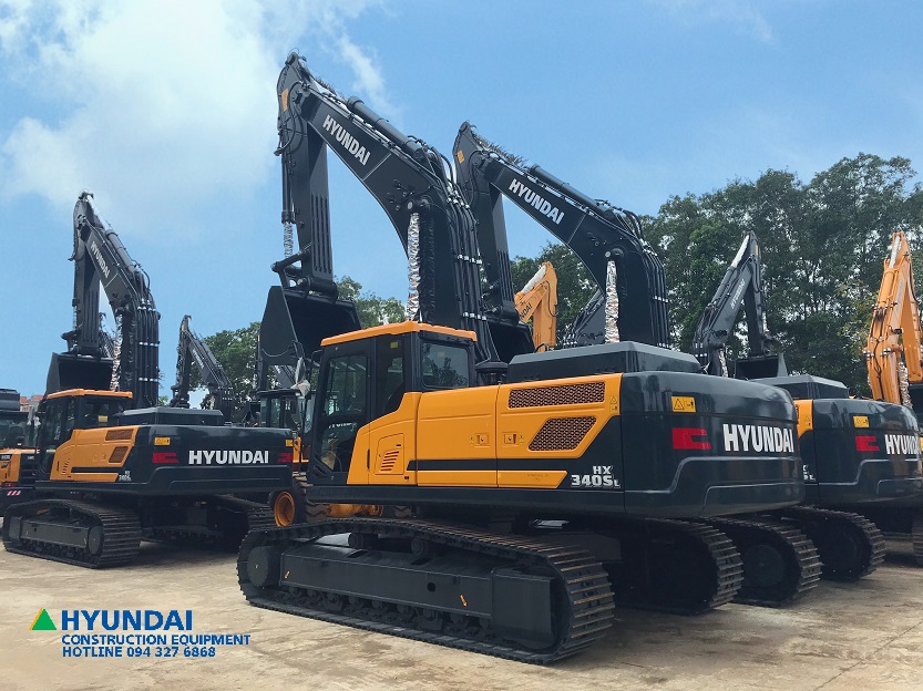 Máy xúc bánh xích Hyundai HX340SL