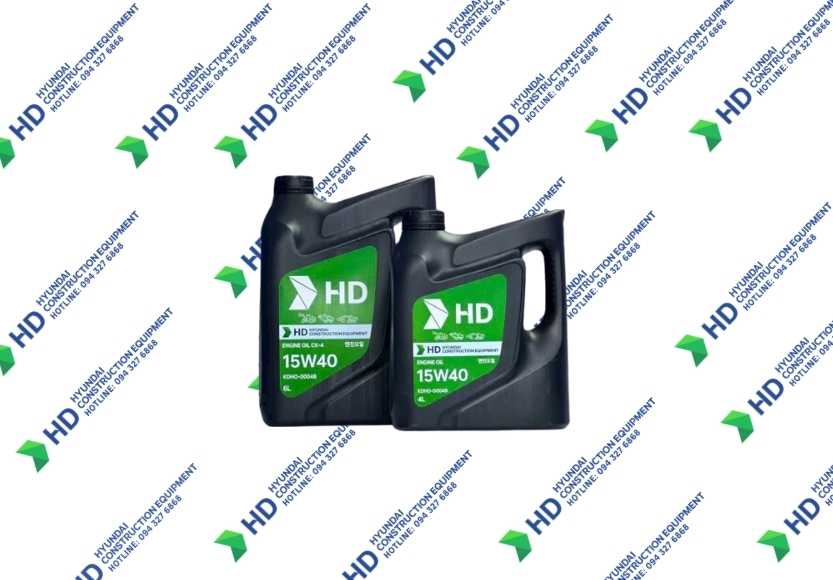 Dầu động cơ máy xúc Hyundai